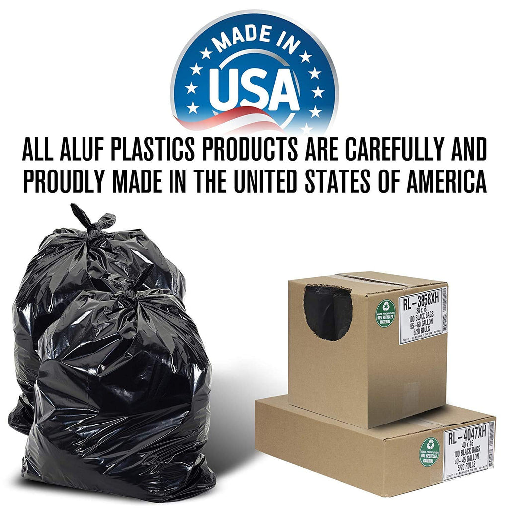 40-45 Gallon Black Heavy Duty Trash Bags G47230