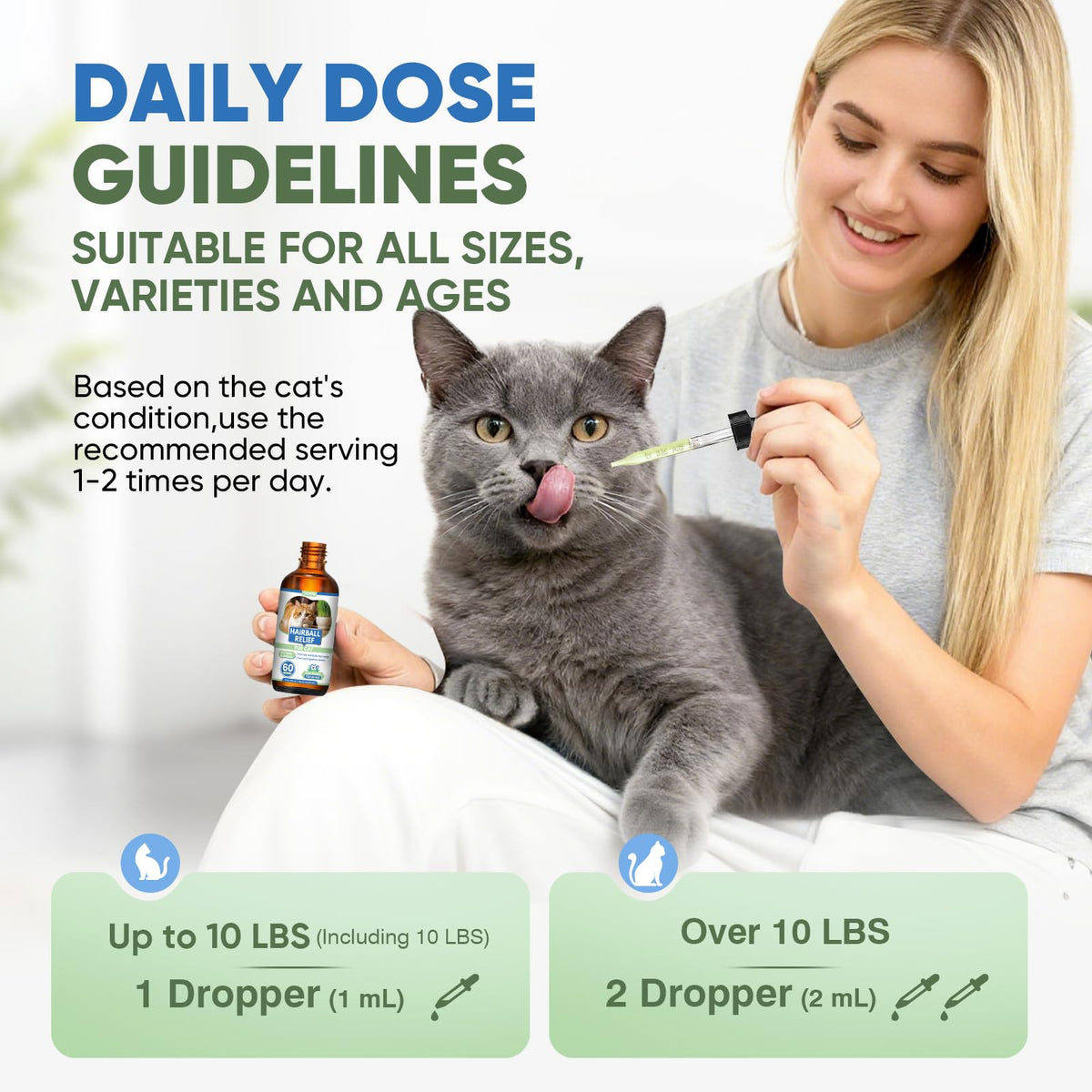 Cat Hairball Remedy Drops 60ml (2 fl oz) 2 Pack C8883