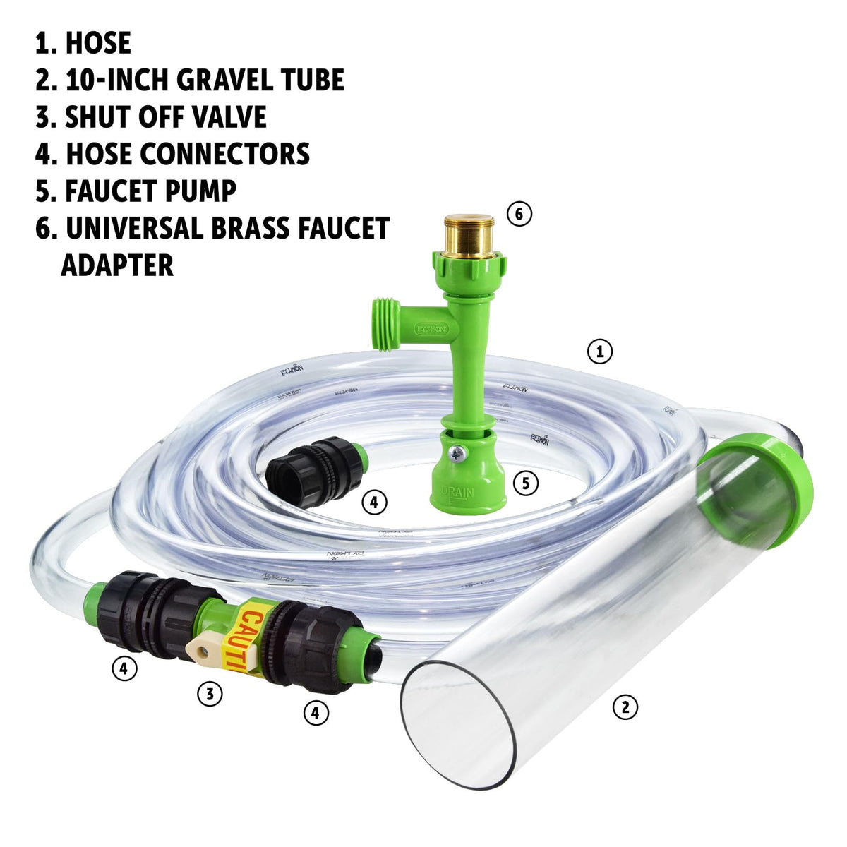 Aquarium Maintenance System, Gravel Cleaner and Water Changer, 25 Foot M7135