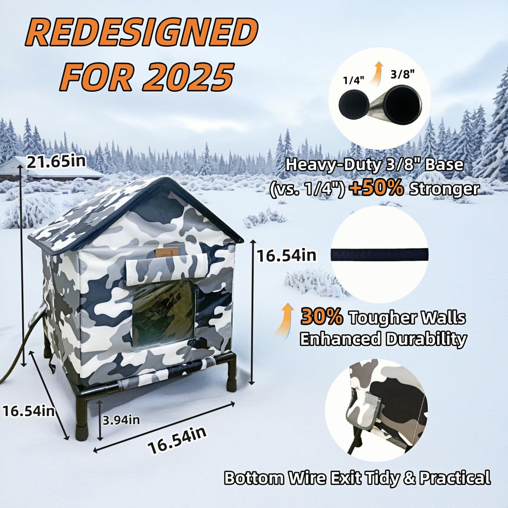 Heated Weatherproof Outdoor Cat House H466492