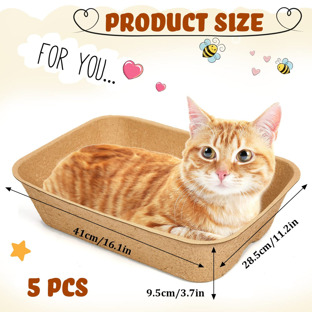 15 Pack Disposable Cat Litter Box Large N416