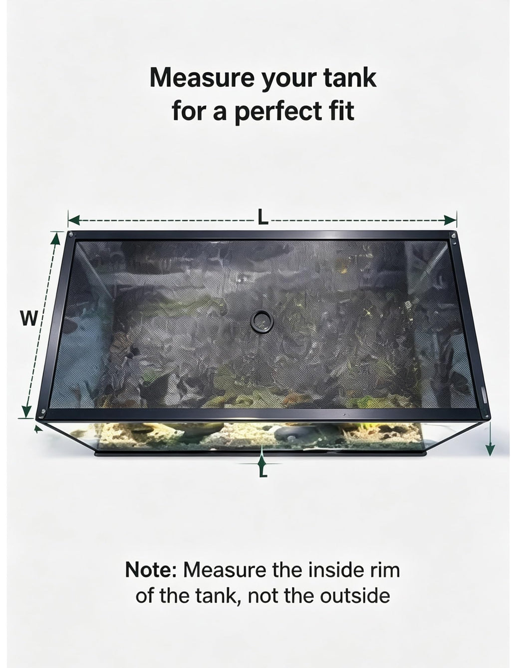 Aluminum Mesh Aquarium Lid for 10-20 Gallon Tanks A660761