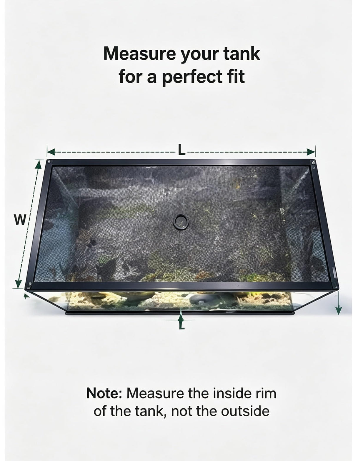 Aluminum Mesh Aquarium Lid for 10-20 Gallon Tanks A660761