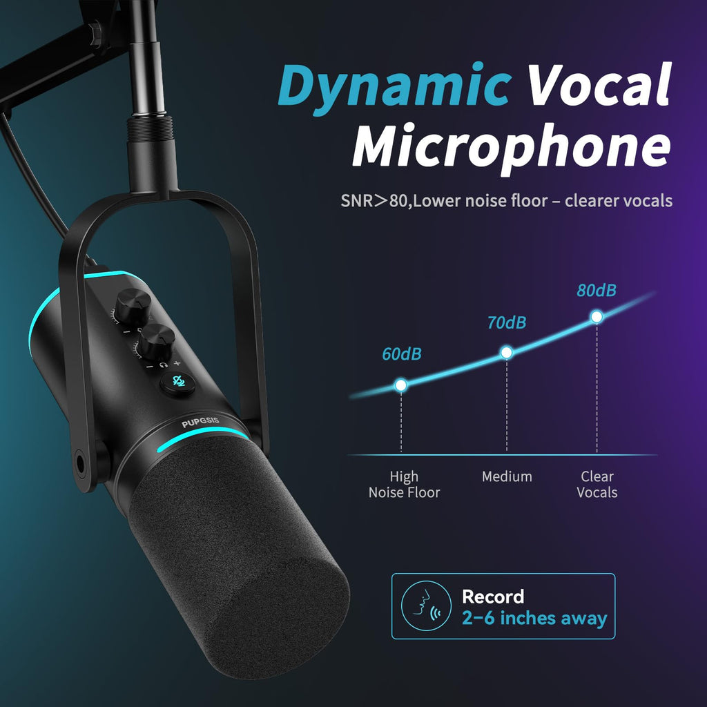 XLR/USB Dynamic Podcast Microphone H37911