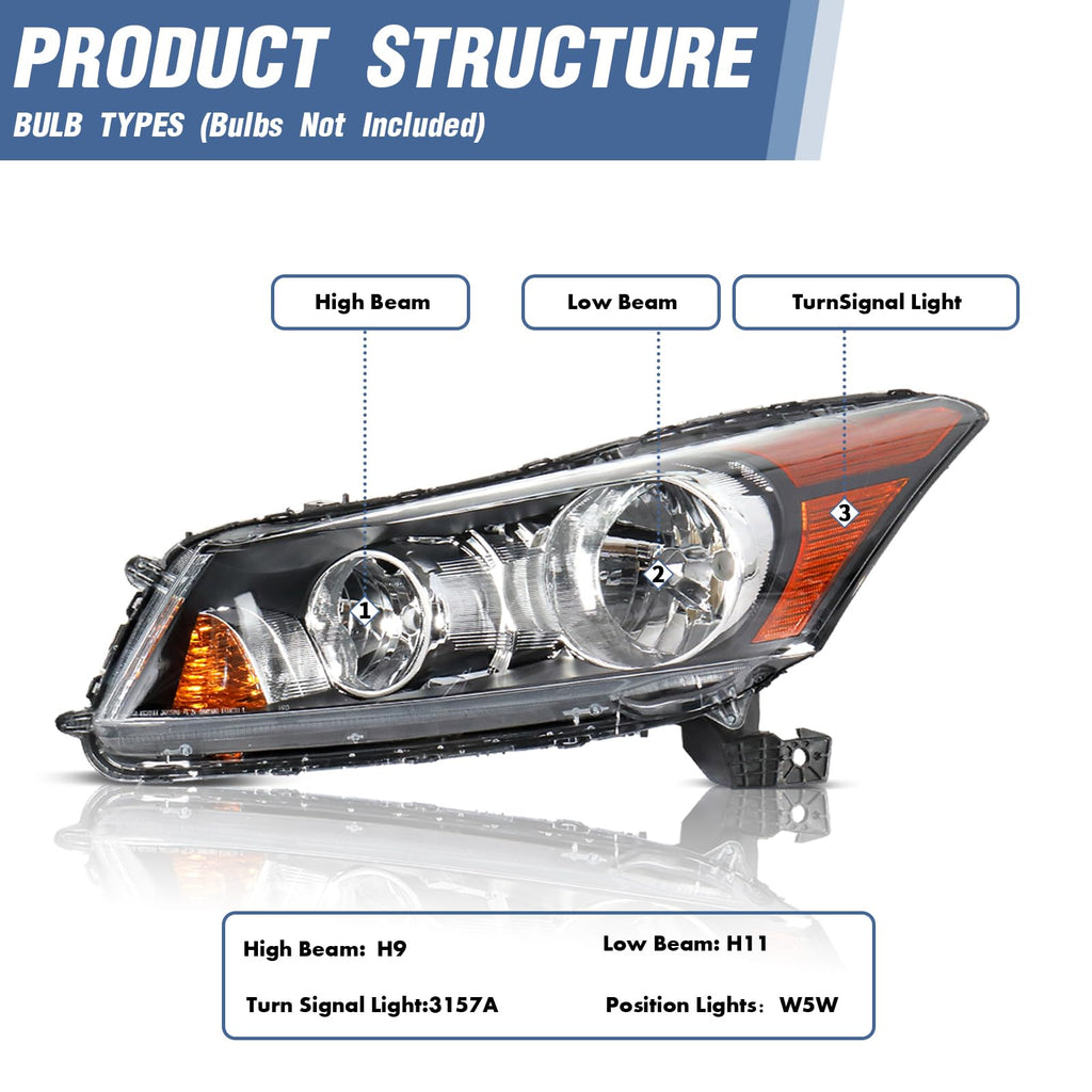 Headlights Assembly Replacement 4Dr S5500