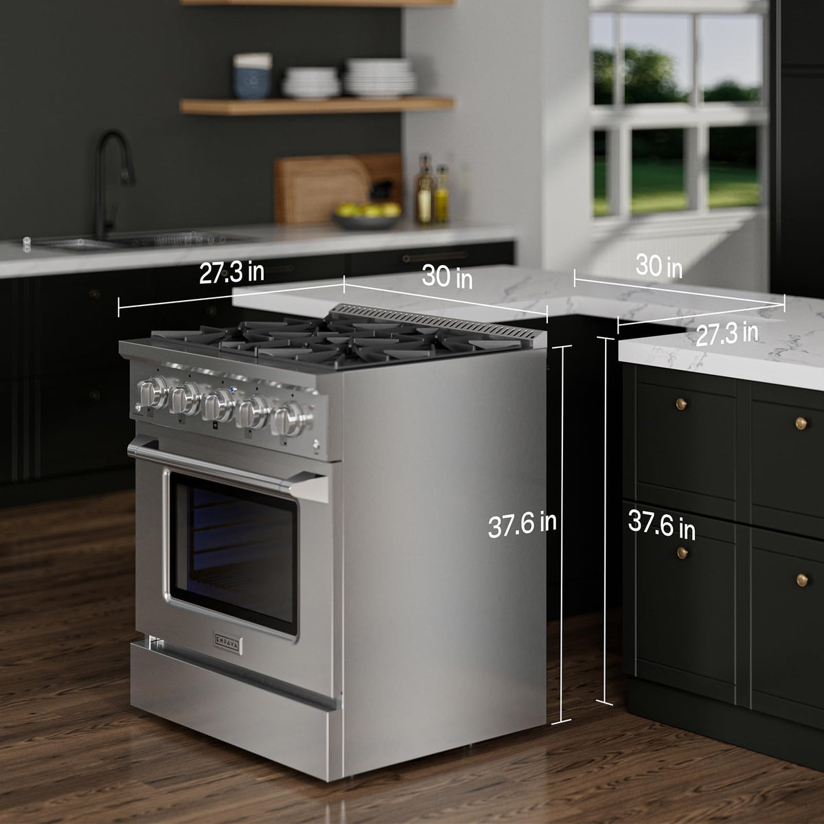 30" Gas Range with Dual-Ring Power Burner I7150