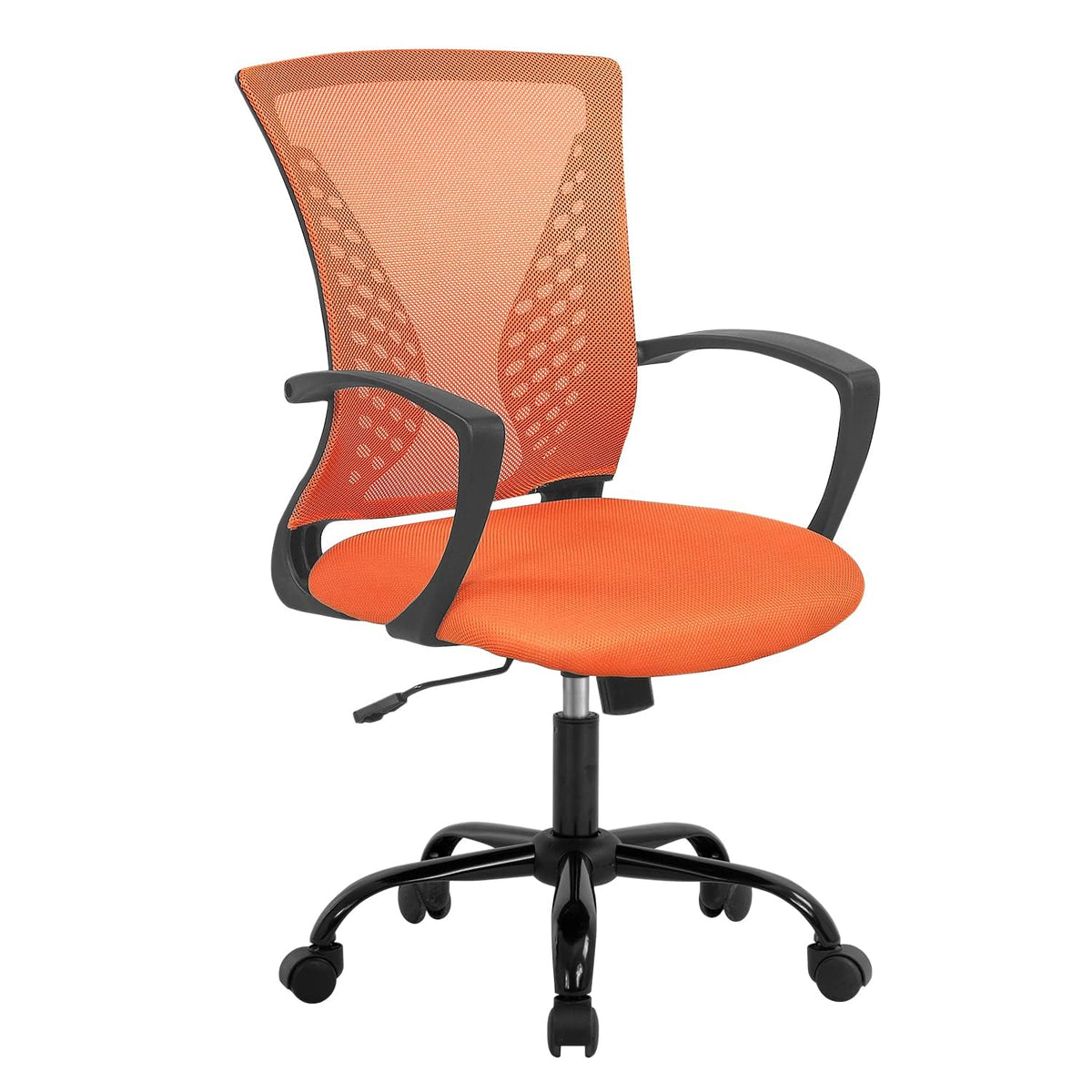 Orange Ergonomic Office Chair with Lumbar Support Armrest U46868
