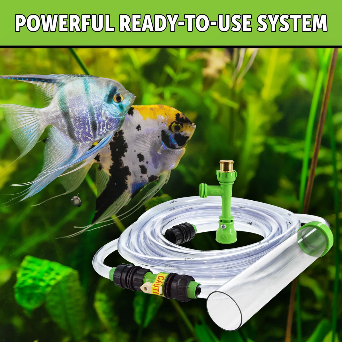 Aquarium Maintenance System, Gravel Cleaner and Water Changer, 25 Foot M7135