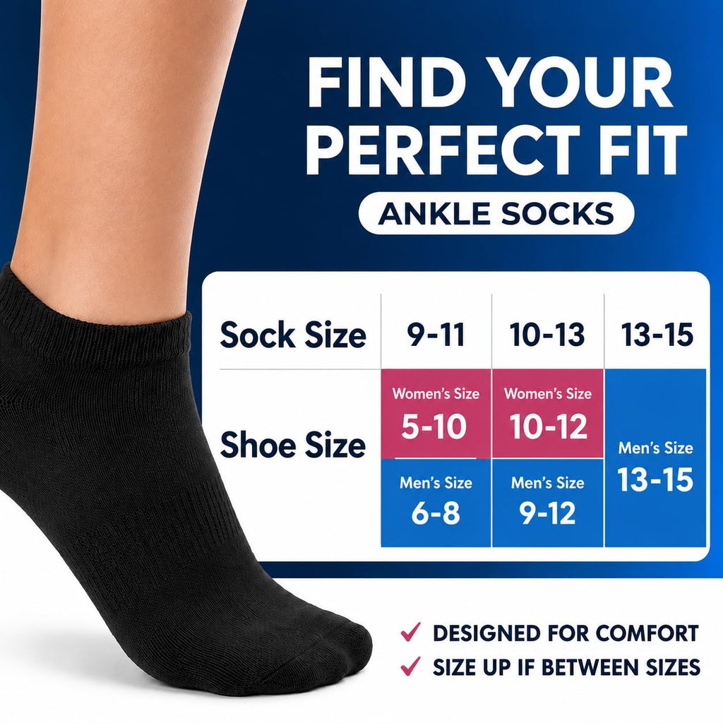 Loose Fit Non-Binding Ankle Socks 6 Pairs H82859