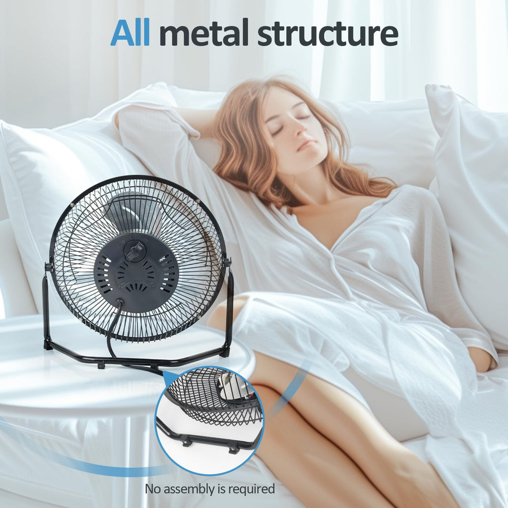 9 Inch Portable Metal Floor Fan K781