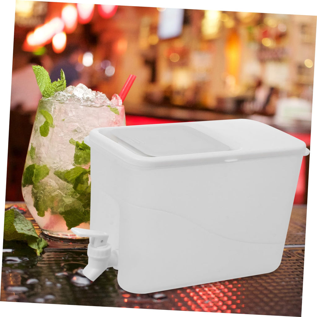 White PP Water Jug with Faucet U871308