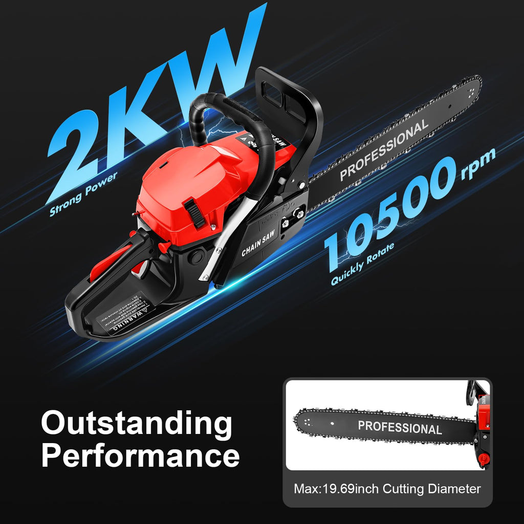20 Inch 58cc Gas Chainsaw R7221