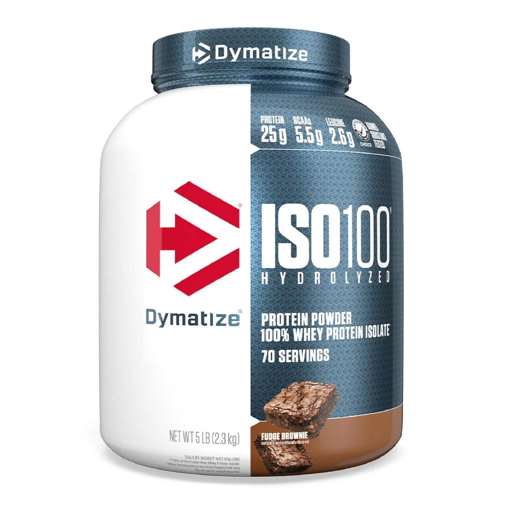 Hydrolyzed Whey Protein Powder Isolate, Fudge Brownie, 5 Pound Z374