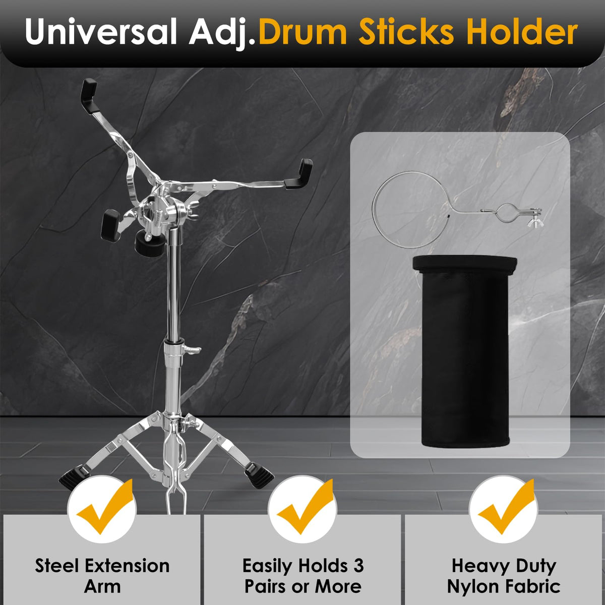 Adjustable Tripod Snare Drum Stand U84373