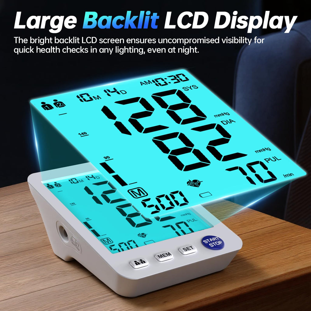 Electronic Blood Pressure Monitor 3 Size Cuffs H542398