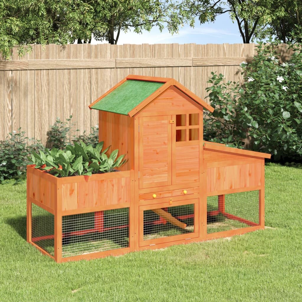 2-Tier Wooden Rabbit Hutch I622