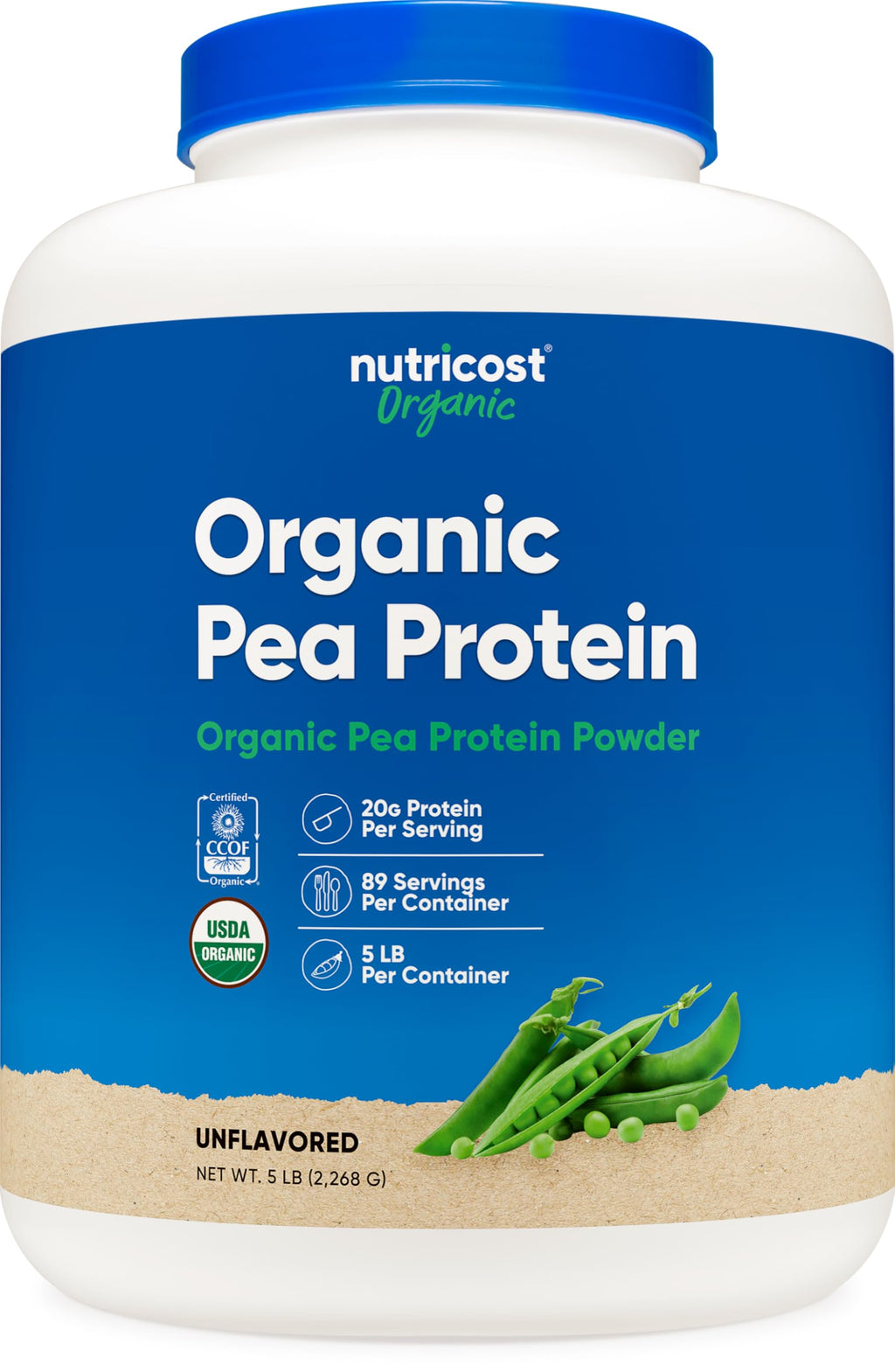 Organic Pea Protein Isolate Powder 5LBS B178941