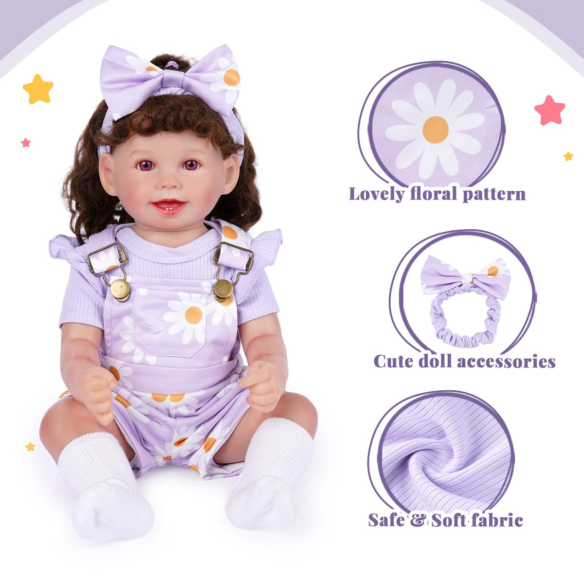 4 Pcs Baby Doll Clothes Set Y3245