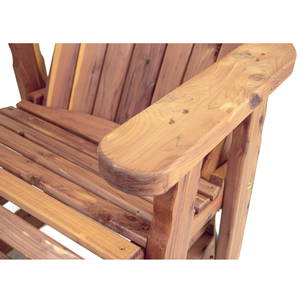 Cedar Adirondack Swivel Glider Outdoor Patio Chair A48947