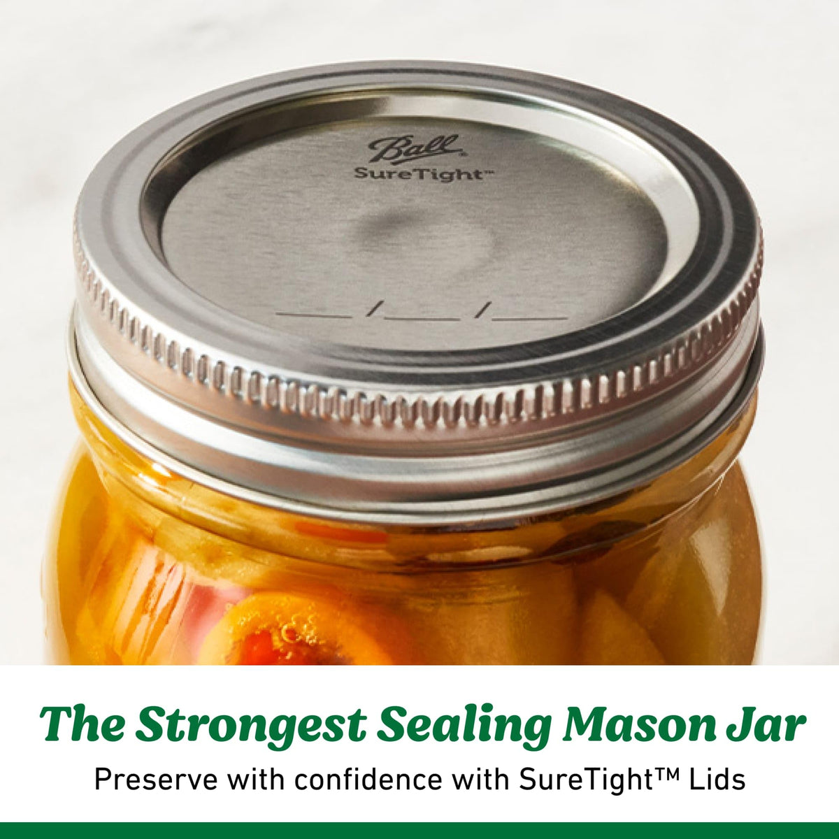 Regular Mouth Pint Glass Mason Jars, 16oz, 8-Count I88439