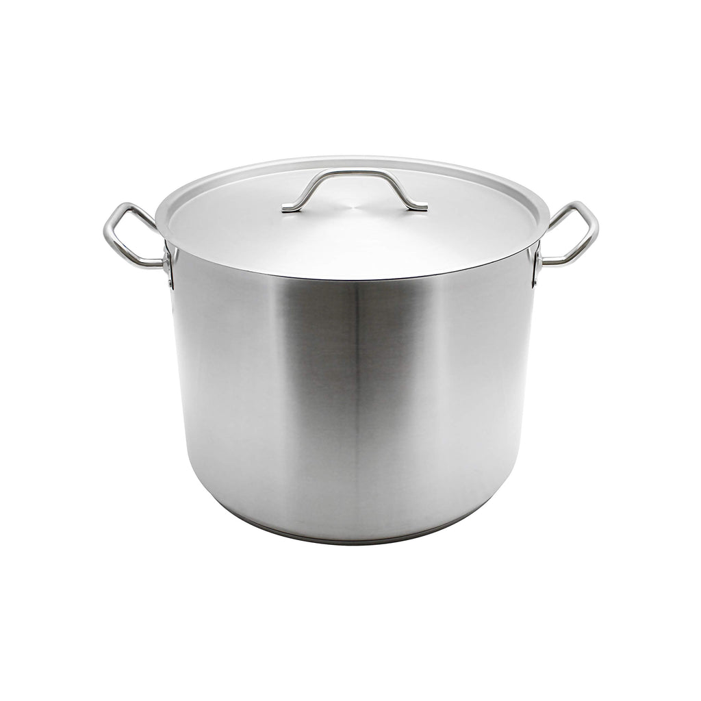 60 quart 18/8 Steel stock pot with lid N87401
