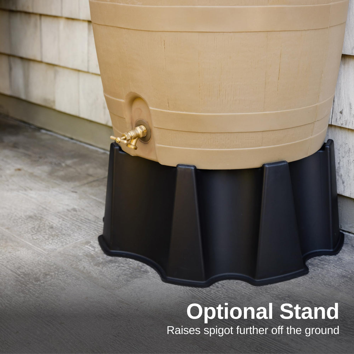 50-Gallon Rain Water Collection Barrel with Brass Spigot N877468