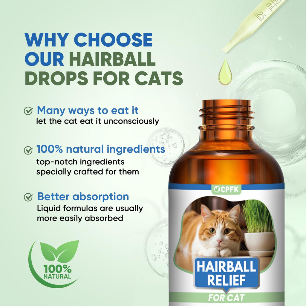 Cat Hairball Remedy Drops 60ml (2 fl oz) 2 Pack C8883