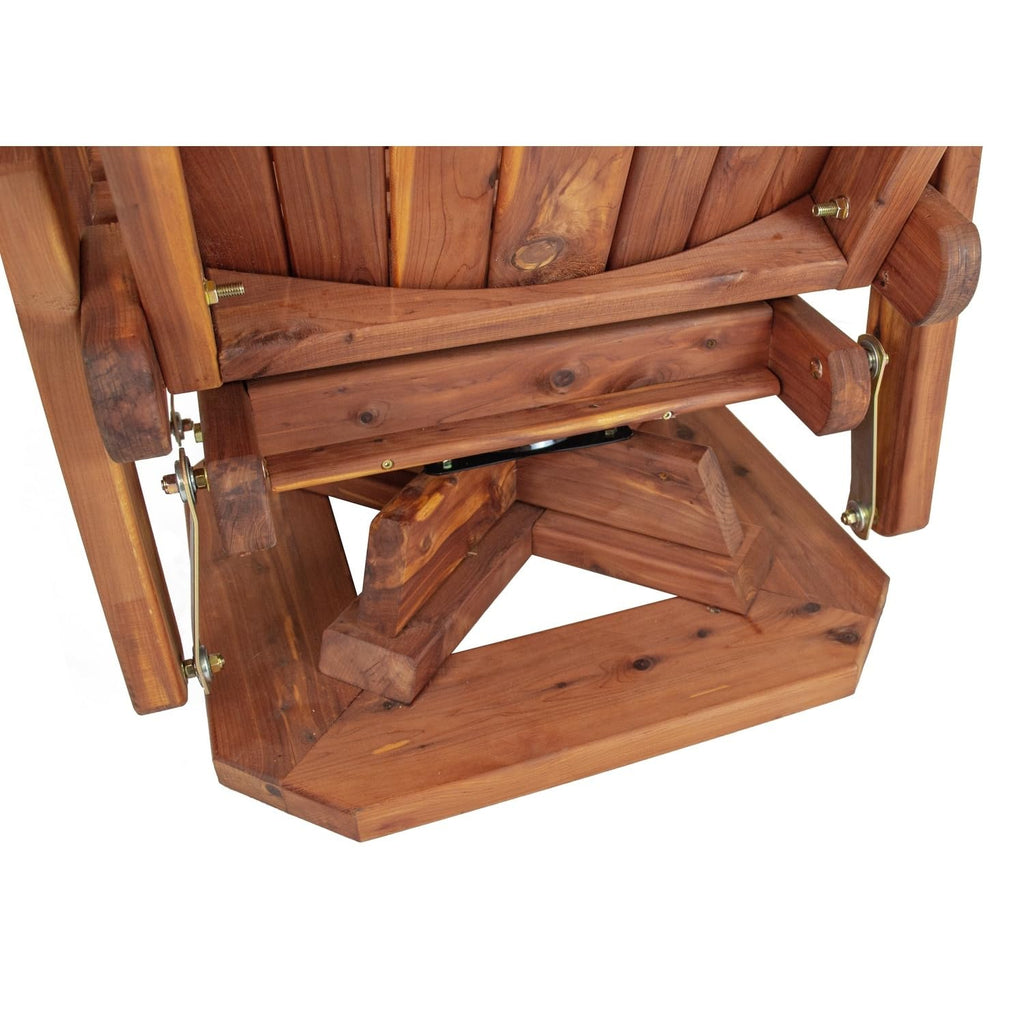 Cedar Adirondack Swivel Glider Outdoor Patio Chair A48947