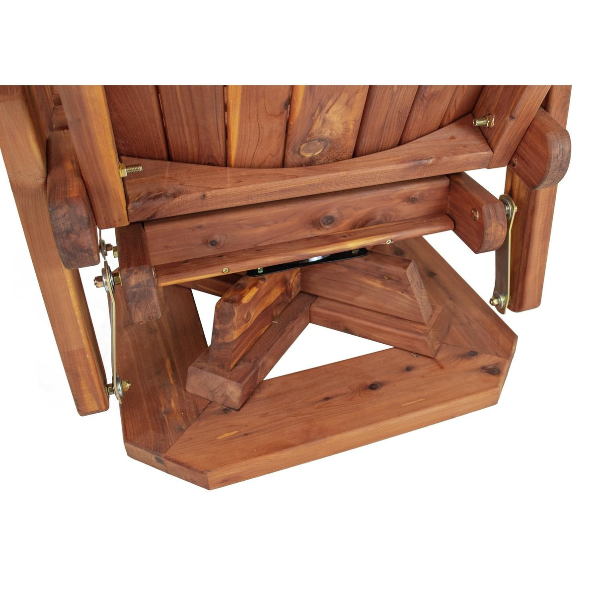 Cedar Adirondack Swivel Glider Outdoor Patio Chair A48947