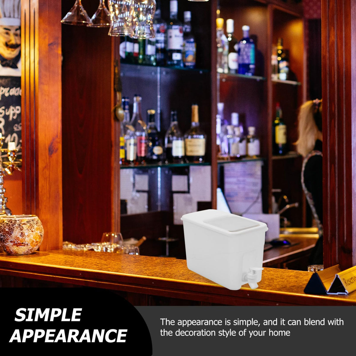 White PP Water Jug with Faucet U871308