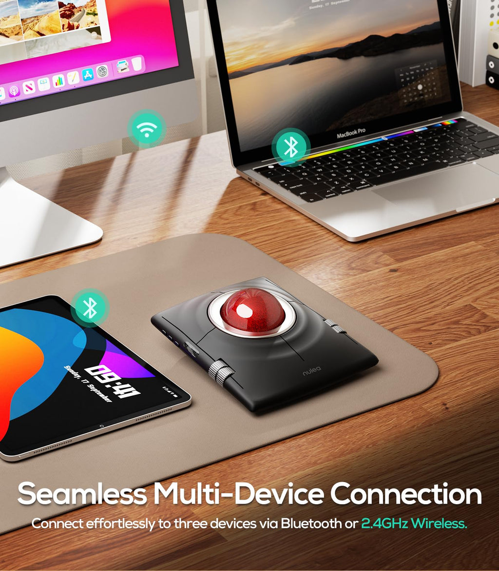 Wireless Ergonomic Trackball Mouse S63262