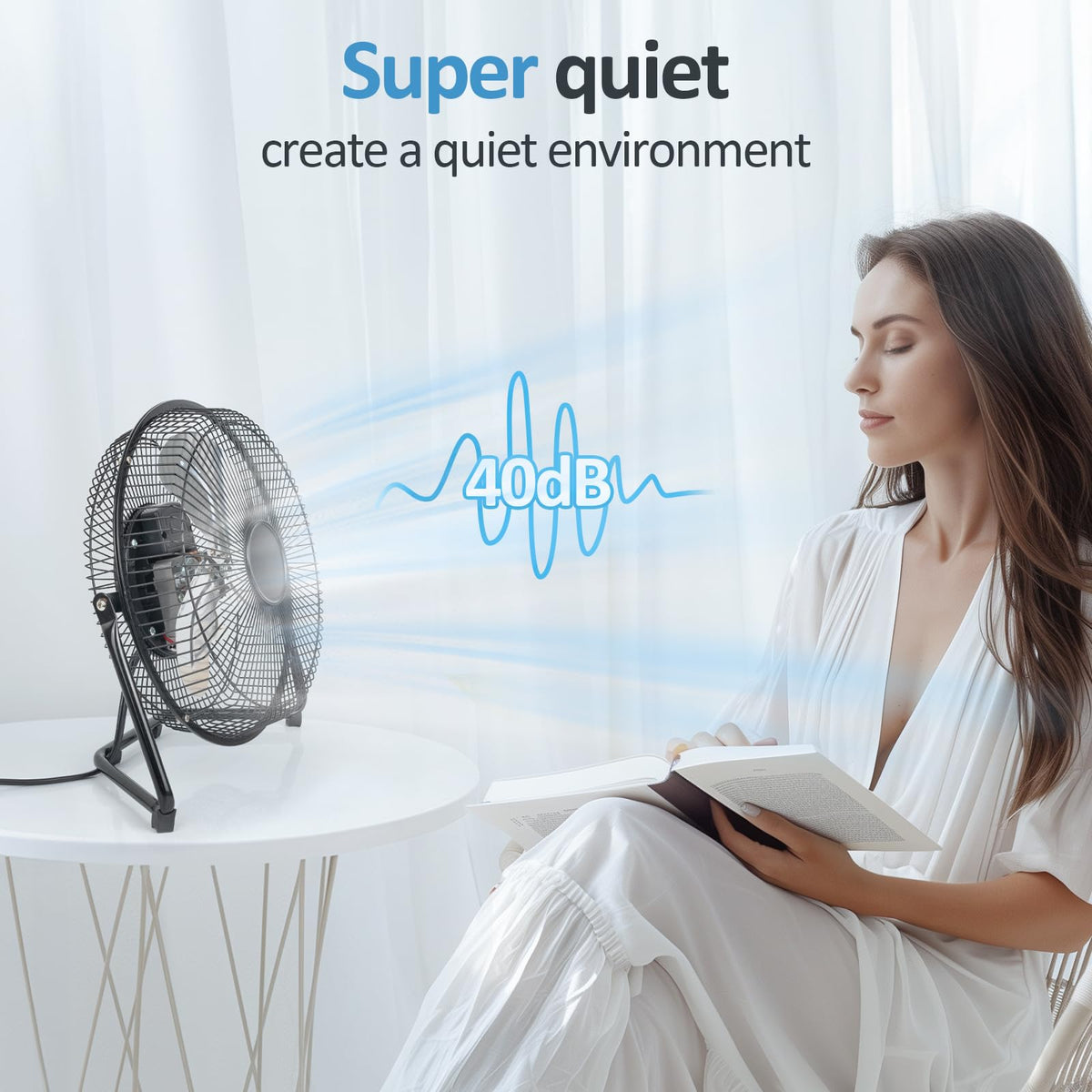 9 Inch Portable Metal Floor Fan K781