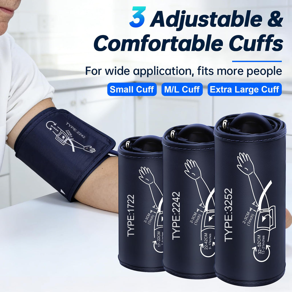 Electronic Blood Pressure Monitor 3 Size Cuffs H542398
