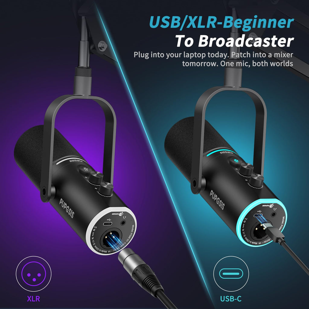XLR/USB Dynamic Podcast Microphone H37911
