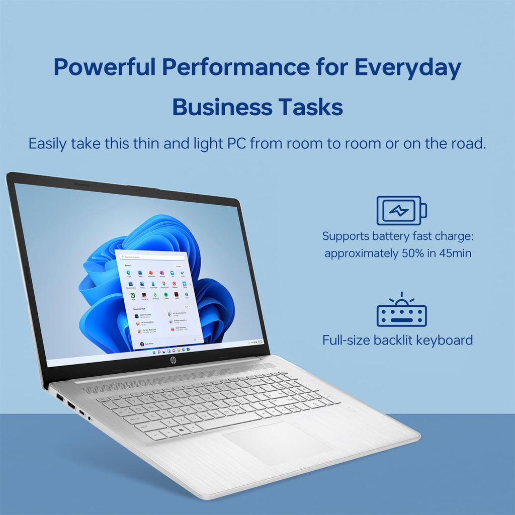 17.3" HD+ Touchscreen Laptop, Intel Core i7, 16GB RAM, 512GB SSD, Silver I738