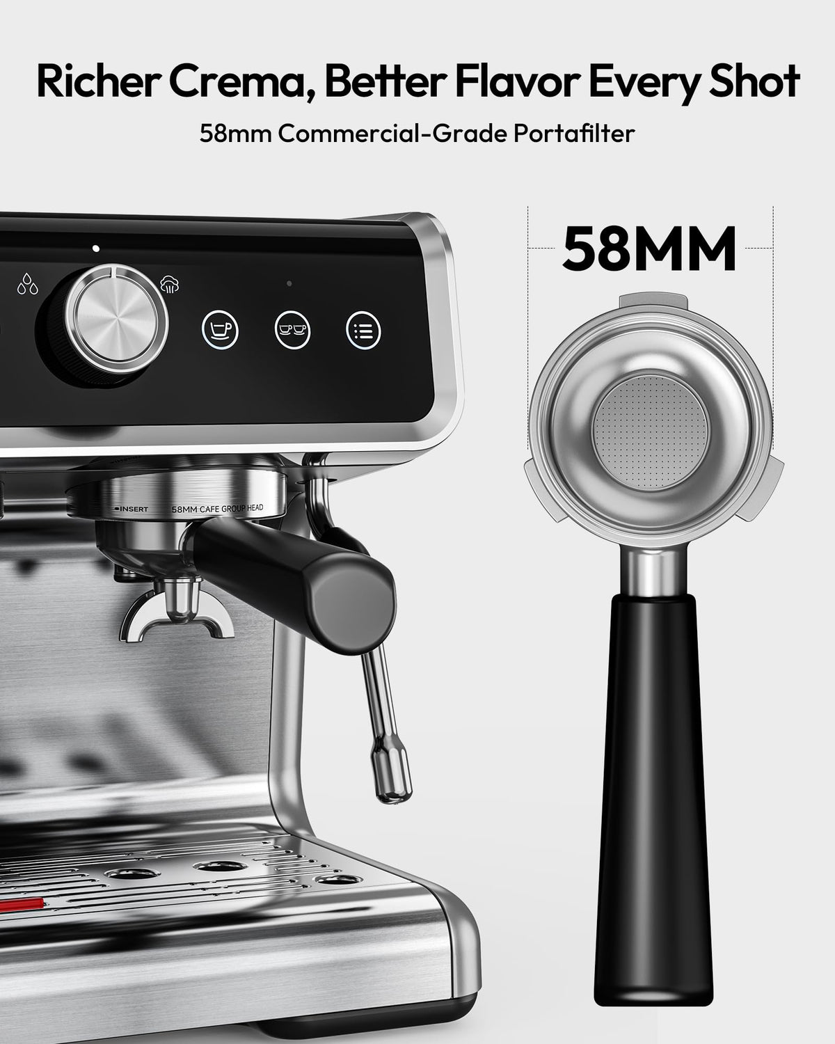 Espresso Machine with Grinder and Milk Frother L7101