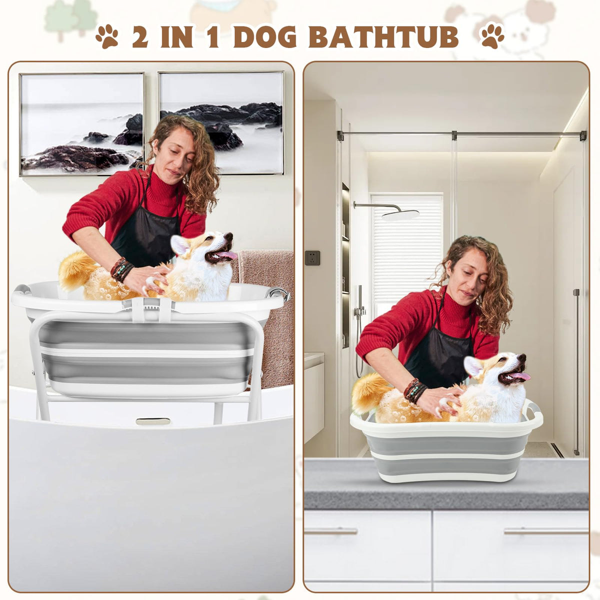 Elevated Dog Bathtub X8622