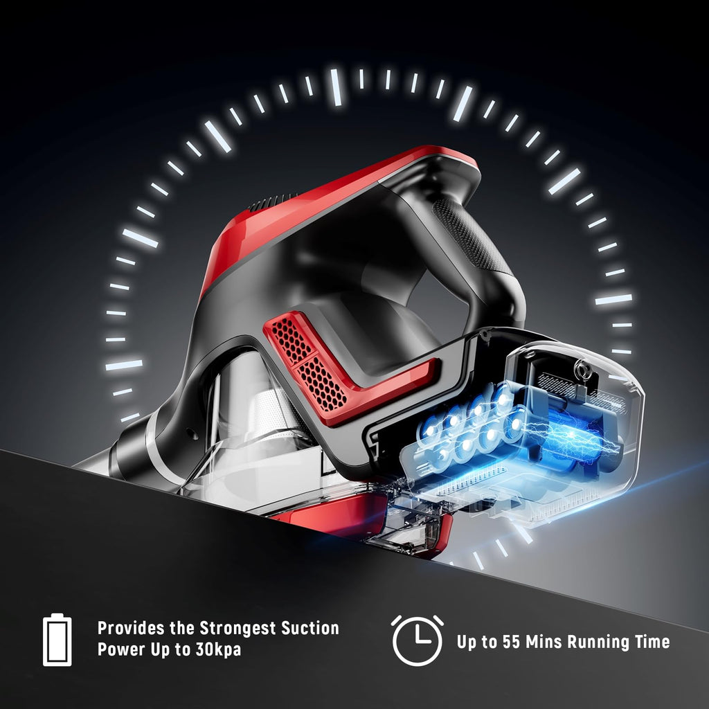 Cordless Stick Vacuum 45Kpa 1.5L Lightweight Handheld Vacuum Y859262