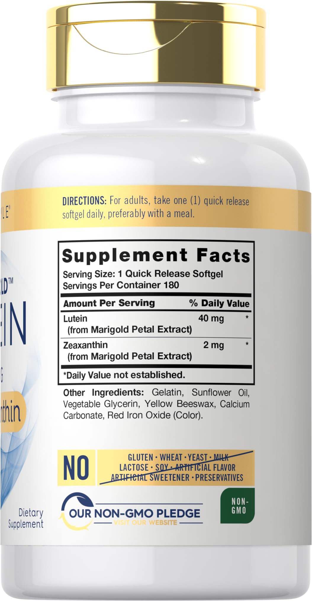 Lutein and Zeaxanthin 40mg 180 Softgels I49239