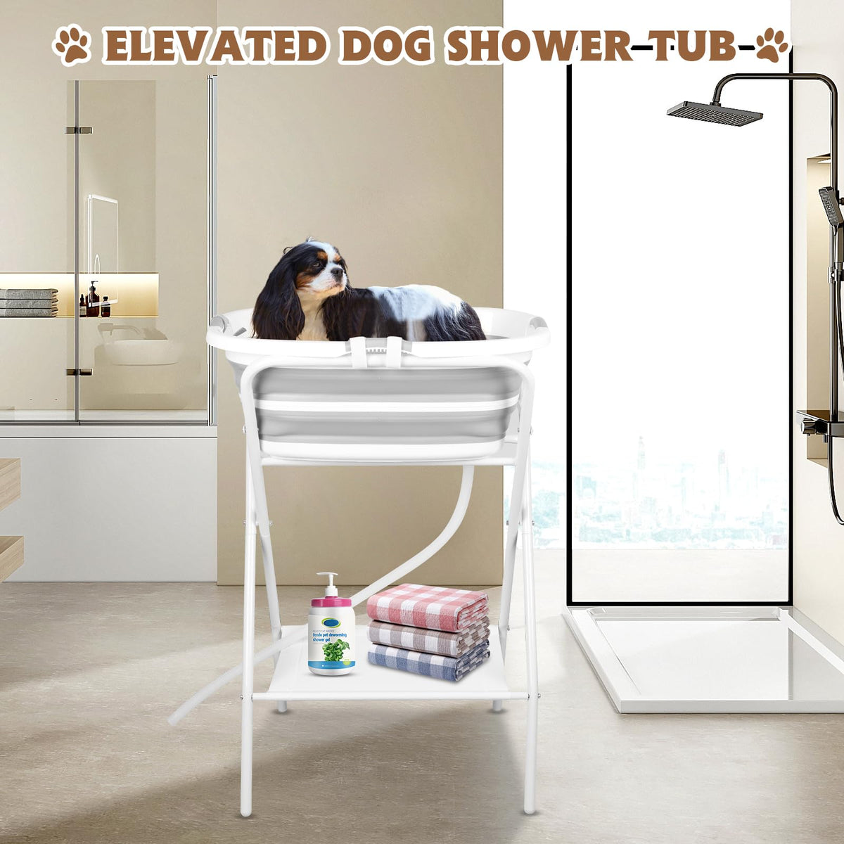 Elevated Dog Bathtub X8622