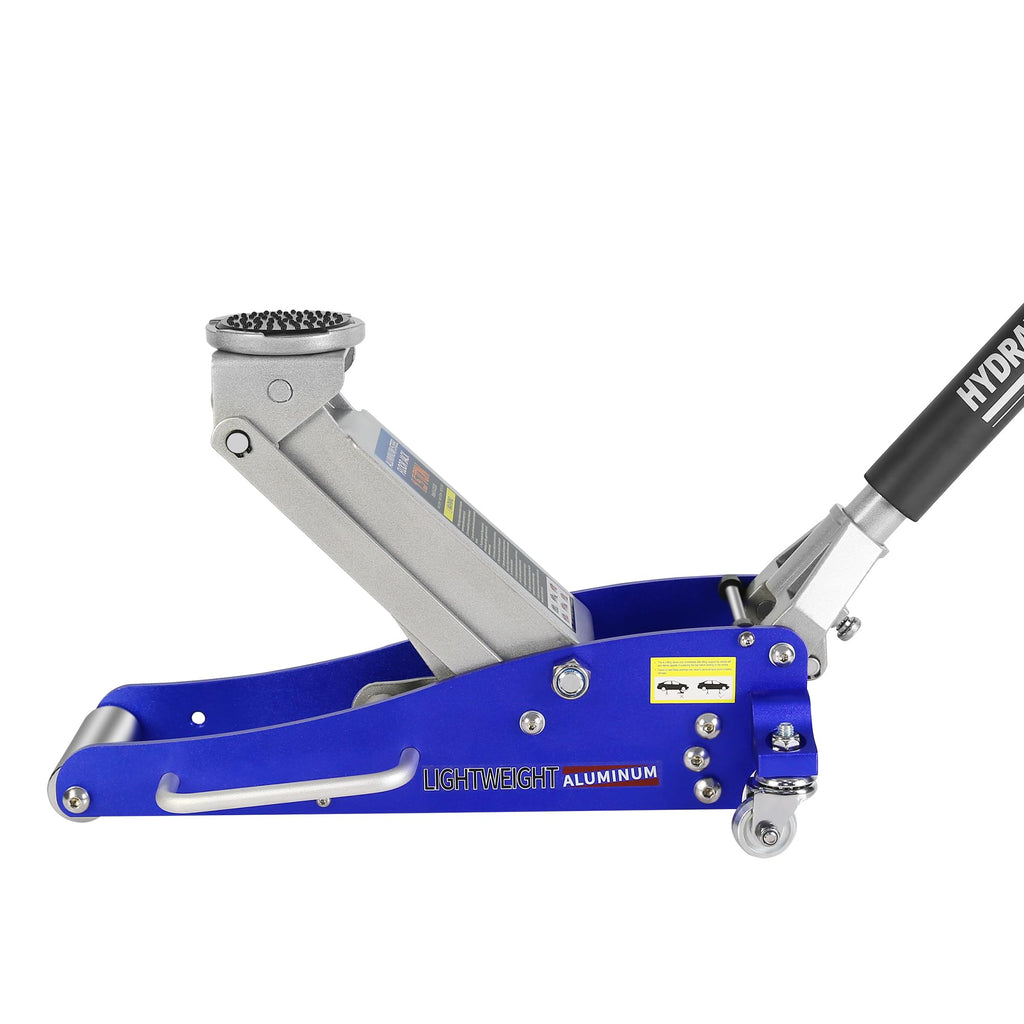 Heavy Duty Hydraulic Low Profile Aluminum Steel Floor Jack 1.5 Ton Blue C1386