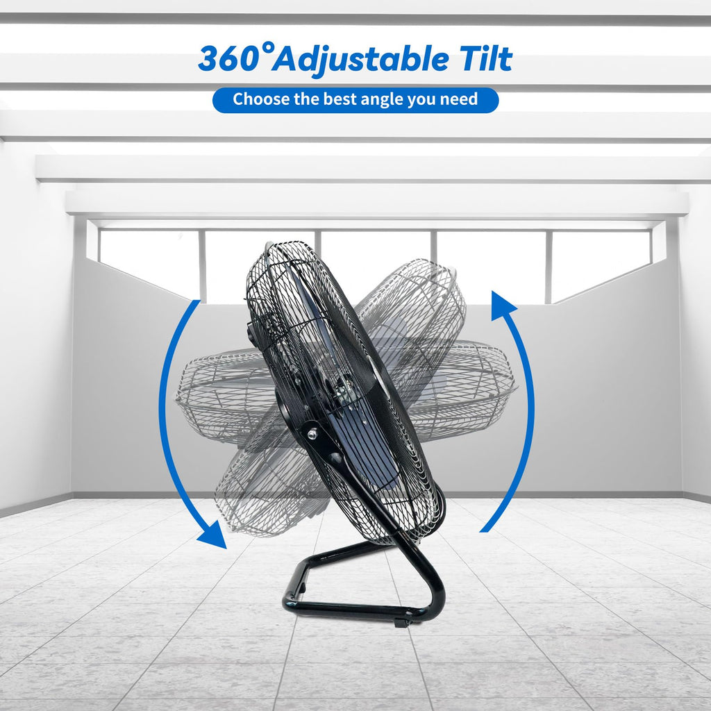 20 Inch High Velocity Industrial Floor Fan J403