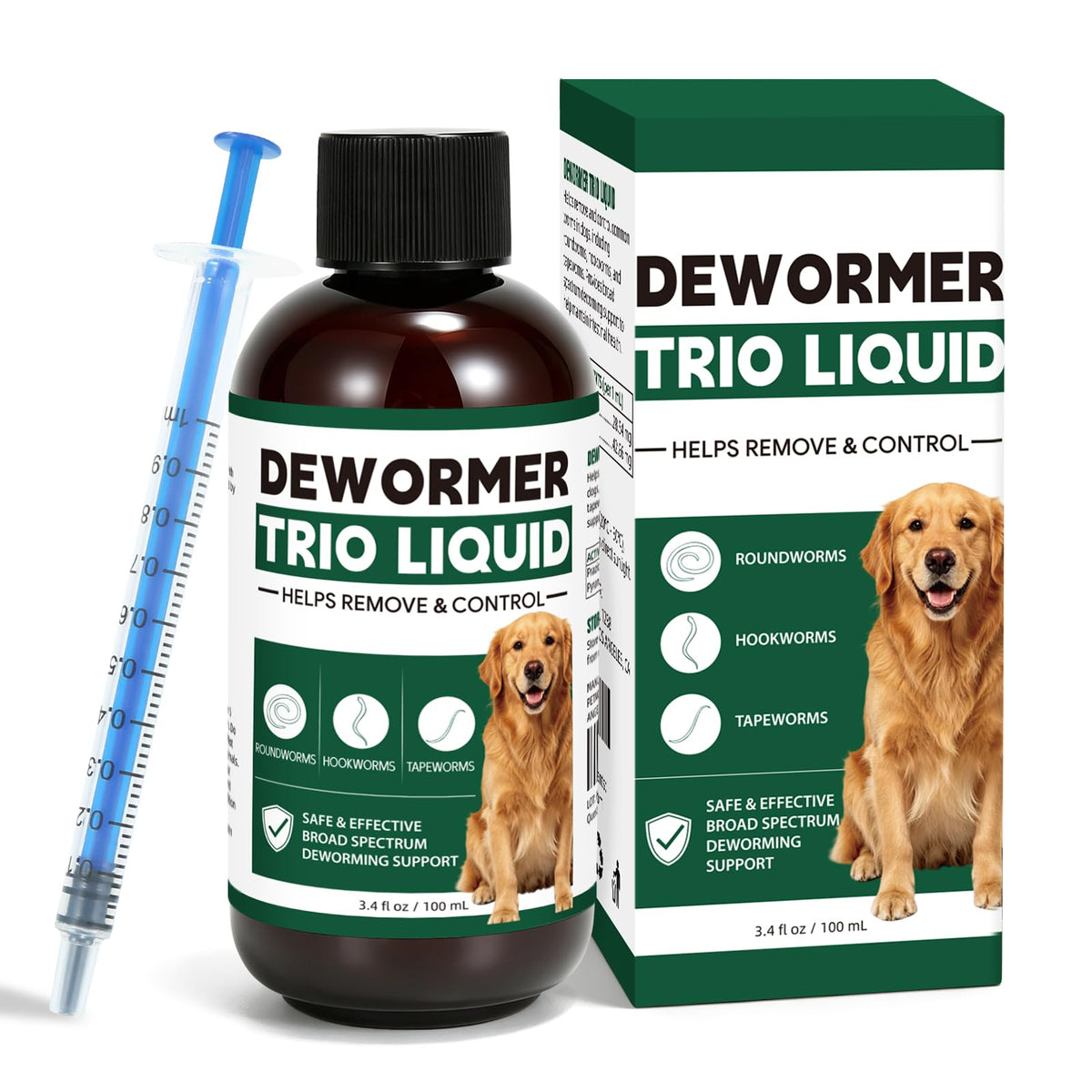 Dog Dewormer Liquid 3.4 fl oz O692423