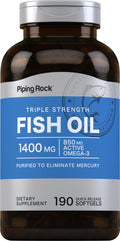 Fish Oil Omega 3 1400 mg 190 Softgels L979