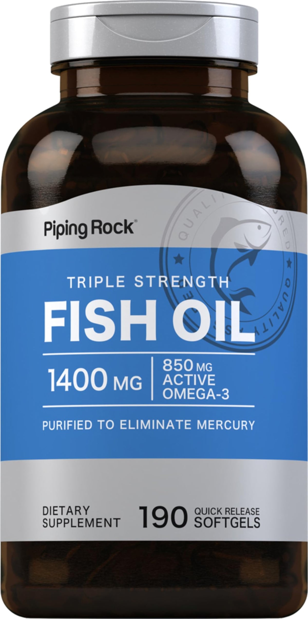 Fish Oil Omega 3 1400 mg 190 Softgels L979
