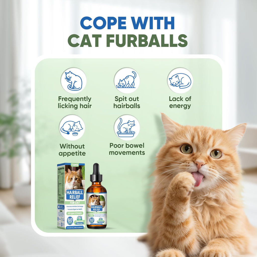 Cat Hairball Remedy Drops 60ml (2 fl oz) 2 Pack C8883