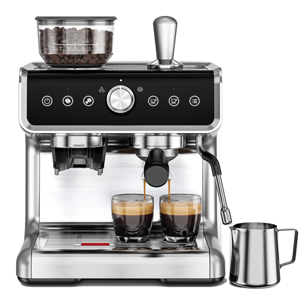 Espresso Machine with Grinder and Milk Frother L7101