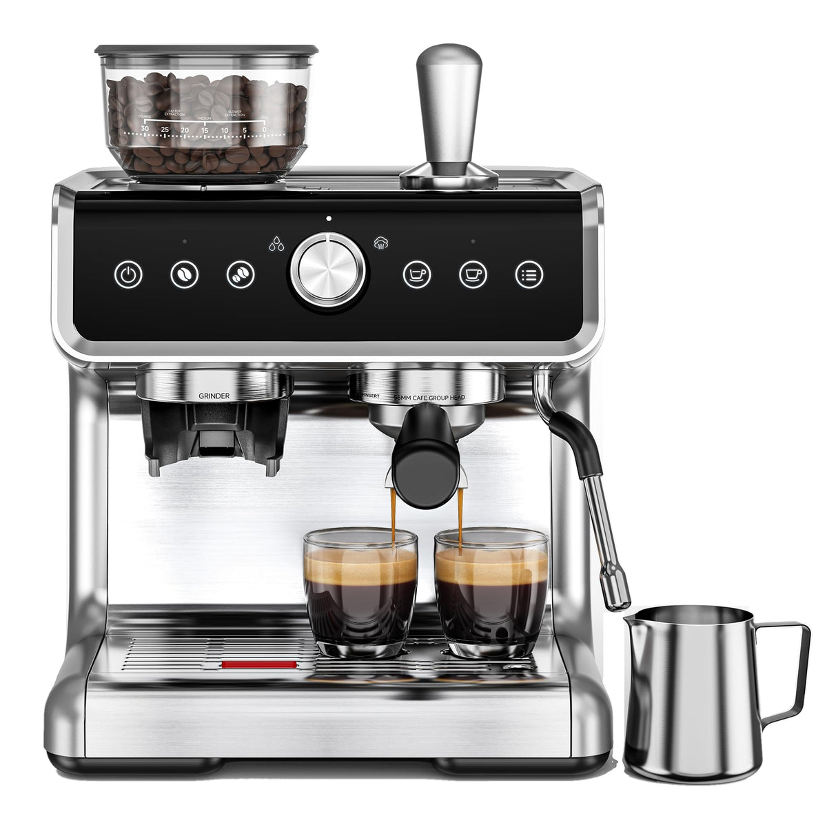 Espresso Machine with Grinder and Milk Frother L7101