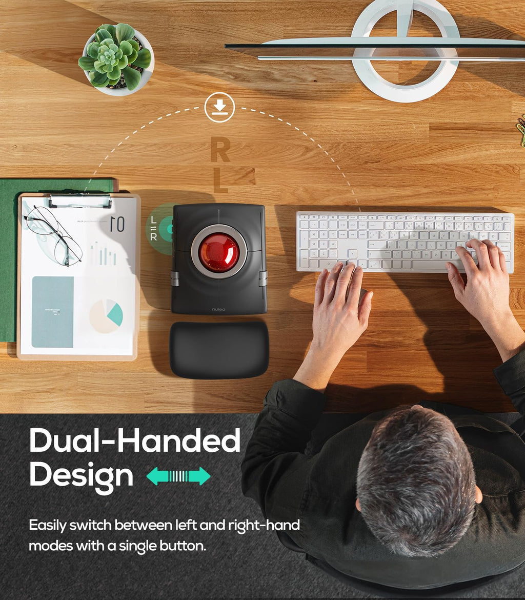 Wireless Ergonomic Trackball Mouse S63262