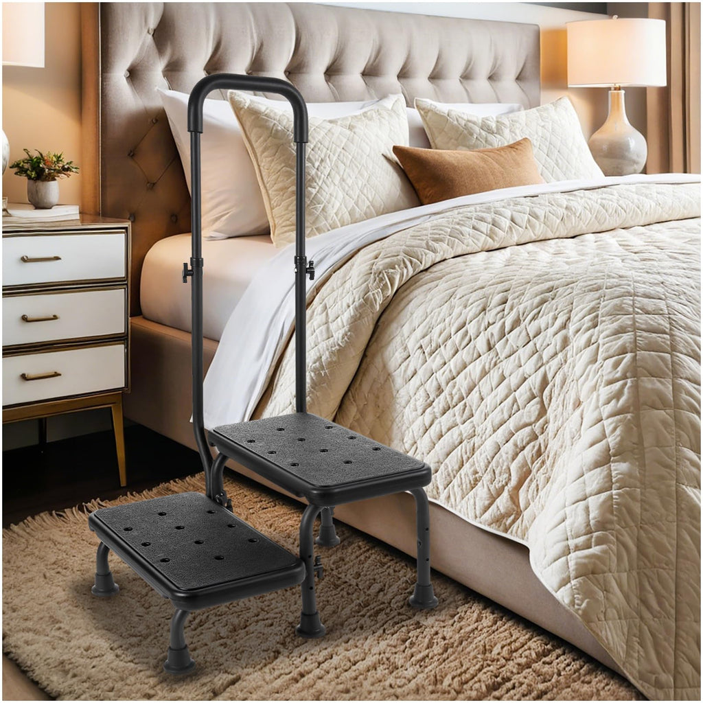 2 Step Stool with Handle and Non-Slip Platform E4553